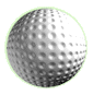 animated golf ball as tire
