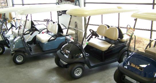 Selection of 2013 4 Pass Golf Cars