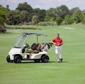 Garia Golf Car at the course - white