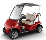 Red Garia Luxury Golf Car