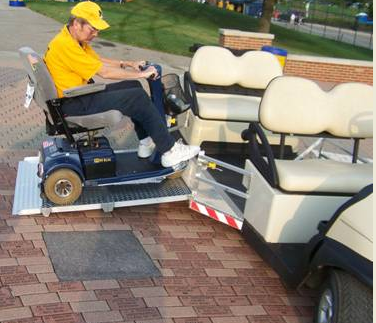 wheelchair access golf car